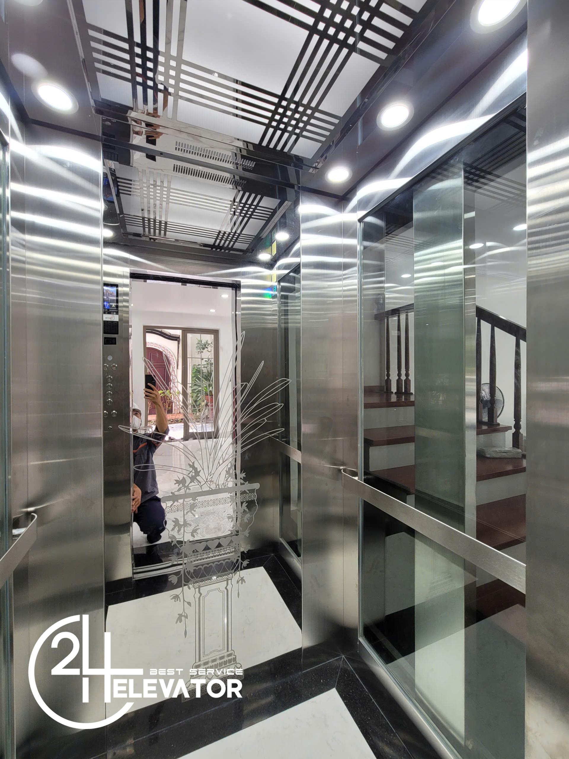 kích thước thang máy gia đình 350kg